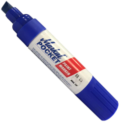 Markal - Marker albastru cap dublu Markal Pocket 97505 