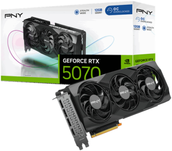 Placa video PNY Triple Fan OC NVIDIA GeForce RTX 5070 12GB GDDR7 192 bit DLSS 4 