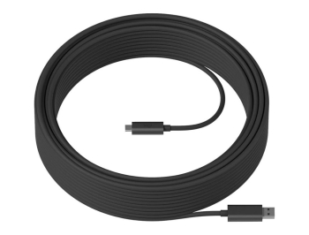 Cablu de date si incarcare Logitech USB-A - USB-C 10m Gri 