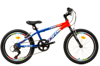 Bicicleta Copii Dhs Terrana 2023 - 20 Inch Albastru/Rosu 