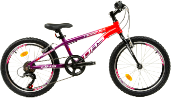 Bicicleta Copii Dhs Terrana 2023 - 20 Inch Violet/Roz 