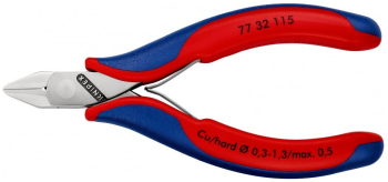 Cleste Sfic Electronic Super Knips pentru instalatii electronice taiere ultraperformanta fina 115 mm maner multicomponent Ø 1 3 
