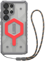 Husa pentru Samsung Galaxy S25 Ultra - UAG Pathfinder Clear MagSafe - Active Lava Lanyard 