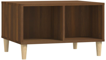 Masuta de Cafea cu Spatiu Depozitare Stejar Maro 60x50x36 cm Lemn Compozit 