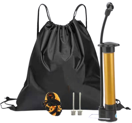 Set accesorii pentru mingea de fotbal pompa de aer geanta de plasa 2 ace geanta de transport pentru a mentine mingea in conditii optim 