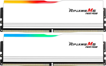 Kit Memorie G.Skill Ripjaws M5 Neo RGB White AMD EXPO 64GB DDR5-6000 MHz CL36 Dual Channel 