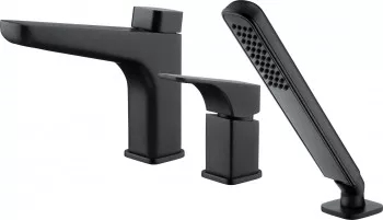 Baterie cada cu 3 orificii HIACYNT BQH N13M finisaj negru mat 