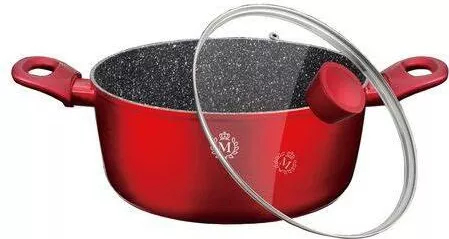 Cratita cu capac cu interior granit MEISTERKLASSE MK-1031-24 4 l 24 cm 