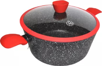 Cratita cu capac cu interior granit MEISTERKLASSE MK-1050-24 4.2 l 24 cm 