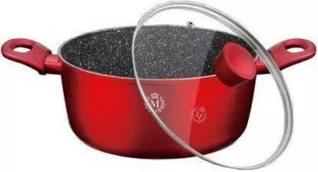 Cratita cu capac si interior marmorat MIESTERKLASSE MK-1031-20 2.1 l 20cm 