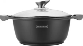 Cratita cu capac si interior marmorat ROYALTY LINE RL-BS28ML 28 x 12.5 cm 5.7 l 