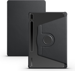 Husa pentru Samsung Galaxy Tab S10 FE 2025 / S9 FE 10.9 cu stand Rotativ Smart Cover suport S-Pen - Negru 