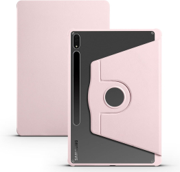Husa pentru Samsung Galaxy Tab S10 FE 2025 / S9 FE 10.9 cu stand Rotativ Smart Cover suport S-Pen - Roz 