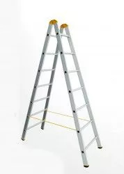 Scara dubla profesionala Alverosal FORTE PLUS 2 x 3 trepte 1.00 m 