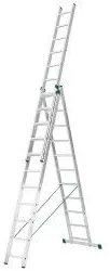 Scara universala aluminiu Alverosal Eurostil 3 tronsoane 11 trepte 3 x 11 inaltime 7.11 m 
