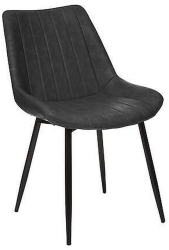 Scaun de dining Sani OLWEN 51 x 60 x 81 cm Negru 