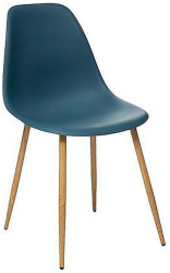 Scaun de dining Sani TAHO 46 x 55 x 86 cm Albastru Stejar 