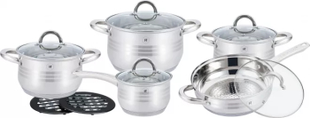 Set gatit 12 piese HT-1242 Herenthal Otel inoxidabil Argintiu 