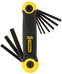 Set chei hexagonale in L Stanley 1.5-8mm 5/64-1/4 17 piese 
