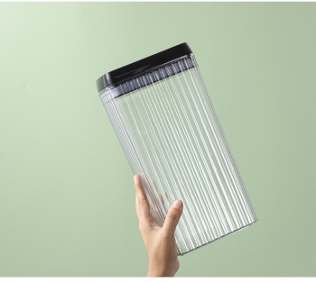 Container Borcan pentru Alimente Flippy din Plastic 3.3l Transparent Model Abstract