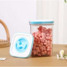 Cutie de Depozitare Alimente Flippy tip Container 1.3L 11.5x15 cm Recipiente pentru Cereale in Bucatarie Transparente cu Capac 