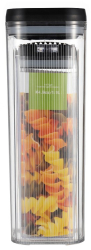 Cutii de Depozitare Alimente Flippy Set din 2 Cutii de tip Container 1.2L 2.5L Recipiente pentru Cereale in Bucatarie Transparente cu 