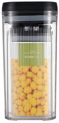 Cutii de Depozitare Alimente Flippy Set din 2 Cutii de tip Container 2.5L 1.2L Recipiente pentru Cereale in Bucatarie Transparente cu 