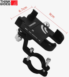 Suport montare telefon pe ghidon Thinkrider C1 pentru bicicleta mountain-bike trotineta motocicleta e-bike aluminiu negru 