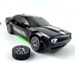 Masina cu telecomanda Mostop Drift 20km/h 4x4 lumini LED cauciucuri interschimbabile incarcare USB acumulator inclus 3.7V 21x9x6.5cm 