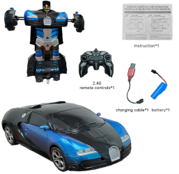 Masina Transformers cu telecomanda Robocar 2in1 incarcare USB acumulator inclus 22x4.5x10 cm 