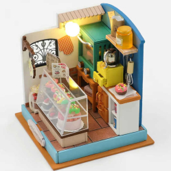 Puzzle 3D Casa de papusi in miniatura DIY Lucky Sweet Room 8.5x7.5x7.5cm 