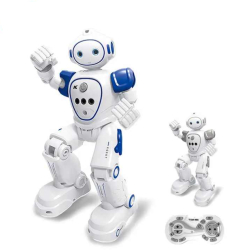Robot Inteligent cu telecomanda incarcare USB acumulator inclus 26.5x8x16 cm Alb Albastru + 8 Ani 
