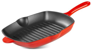 Tigaie grill fonta patrata cu ciocuri 27x27 cm MagicHome 