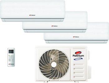 Aparat de aer conditionat triplu split Platinium Clasa A++ 12000+12000+9000 BTU I feel Eco autorestart Wifi Alb 