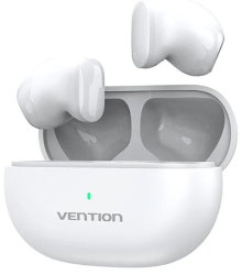 Casti Vention In-Ear Tiny T12 TWS Bluetooth 5.3 White 
