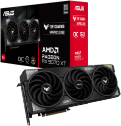 Placa video ASUS AMD Radeon RX 9070 XT TUF GAMING OC 16GB GDDR6 256 bit 