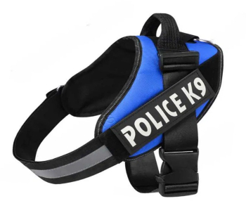 Ham pentru caini Police K9 marimea XL 70-90 cm Albastru 