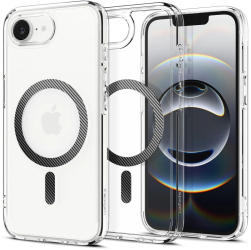 Husa pentru iPhone 16e - Spigen Ultra Hybrid MagSafe - Carbon Fiber 