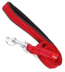 Lesa pentru caini cu maner captusit 30mm x 1.2m max.80kg Rosu Ropet 
