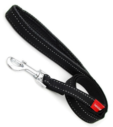 Lesa pentru caini cu maner captusit 25mm x 1.2m max.60kg Negru Ropet 