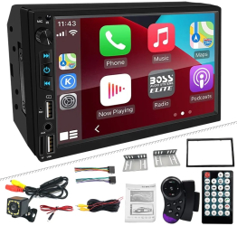 Navigatie Auto GPS Multimedia Techstar® 6800 Display 7& cu Apple CarPlay Mirror Link Android Auto Bluetooth TF/USB/AUX cu Cam 