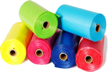 Saci igienici pentru catei/pisici 90 BUC saci de gunoi 6 role 15 buc/rola multicolor 