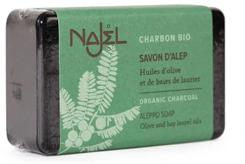Sapun de Alep Najel cu carbune vegetal bio 100g