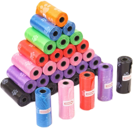 Set Pungi Igienice 12 role x 15 buc Pentru Caini Multicolor 