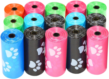 Set Pungi Igienice ROPET® 10 role x 15 buc Pentru Caini Multicolor 