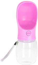 Sticla portabila cu recipient 2 in1 350ml Roz Ropet 