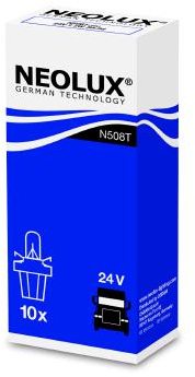 Bec Soclu Gri 24V 1.2W Set 10 Buc Neolux 