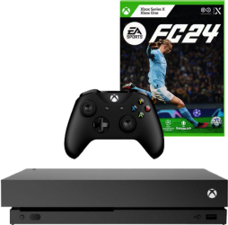 Consola Microsoft Xbox One X 1TB NEGRU + Controller Second-Hand + Joc FC 24 