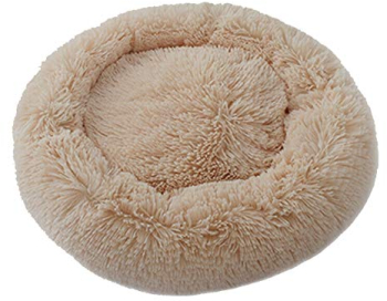 Culcus pentru caine si pisici rotund plusat bej 40 cm PB40DG-BEJ 