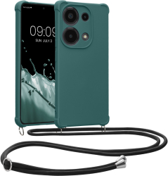 Husa Kwmobile cu snur pentru Xiaomi Redmi Note 13 Pro Verde Silicon KWM000020NF001C 